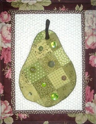 HNH27 Fruit In Patches - Pear PDF Pattern