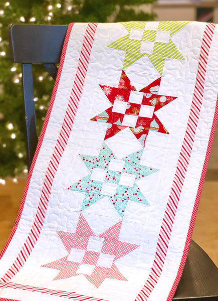 HNH215 Shine Bright Tablerunner Quilt Pattern PDF Version