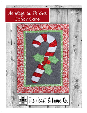 HNH47 Holidays in Patches Candy Cane PDF Pattern