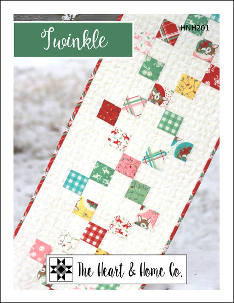 HNH211 Twinkle Tablerunner Quilt Pattern ~ Paper Pattern