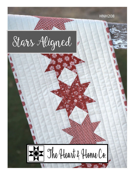 HNH208 Stars Aligned Tablerunner Quilt Pattern ~ PDF Pattern