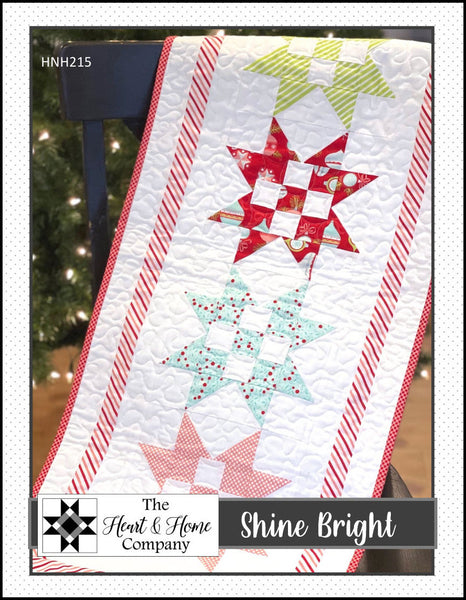 HNH215 Shine Bright Tablerunner Quilt Pattern Paper Version