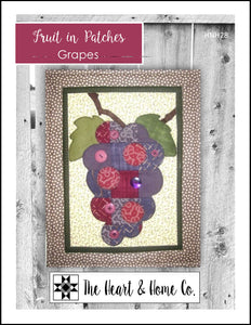 HNH28 Fruit In Patches - Grapes Paper Pattern