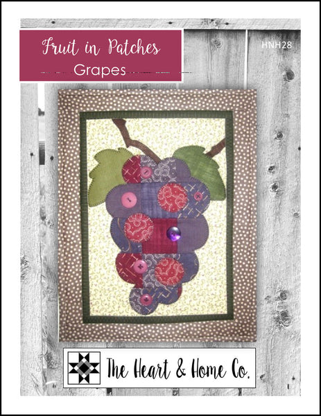 HNH28 Fruit In Patches - Grapes Paper Pattern