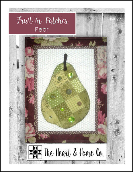 HNH27 Fruit In Patches - Pear PDF Pattern