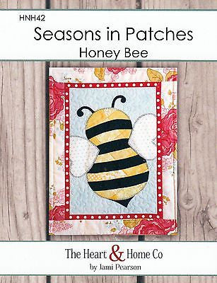 HNH42 Seasons In Patches - Honey Bee Paper Pattern