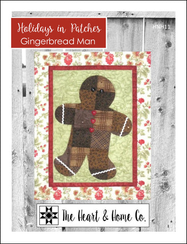 HNH11 Holidays in Patches Gingerbread Man PDF Pattern