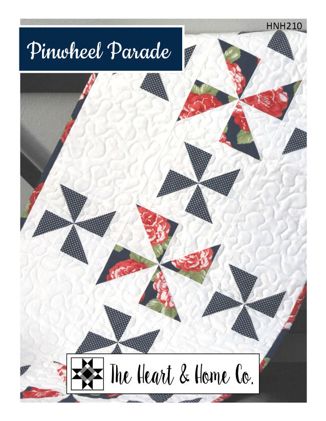 HNH210 Pinwheel Parade Tablerunner Quilt Pattern ~ PDF Pattern
