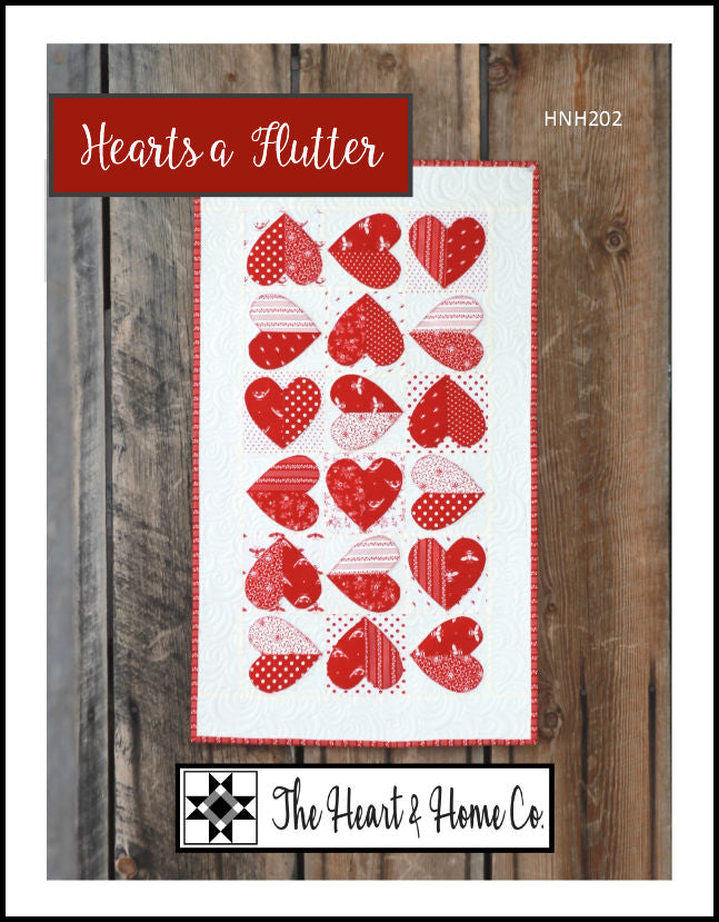 HNH202 Hearts A Flutter Paper Pattern