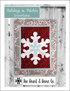 HNH12 Holidays in Patches Snowflake Paper Pattern