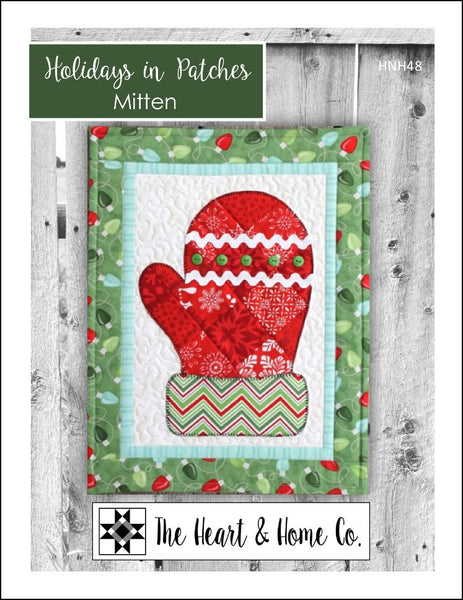 HNH48 Holidays in Patches Mitten Paper Pattern
