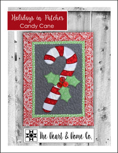 HNH47 Holidays in Patches Candy Cane Paper Pattern