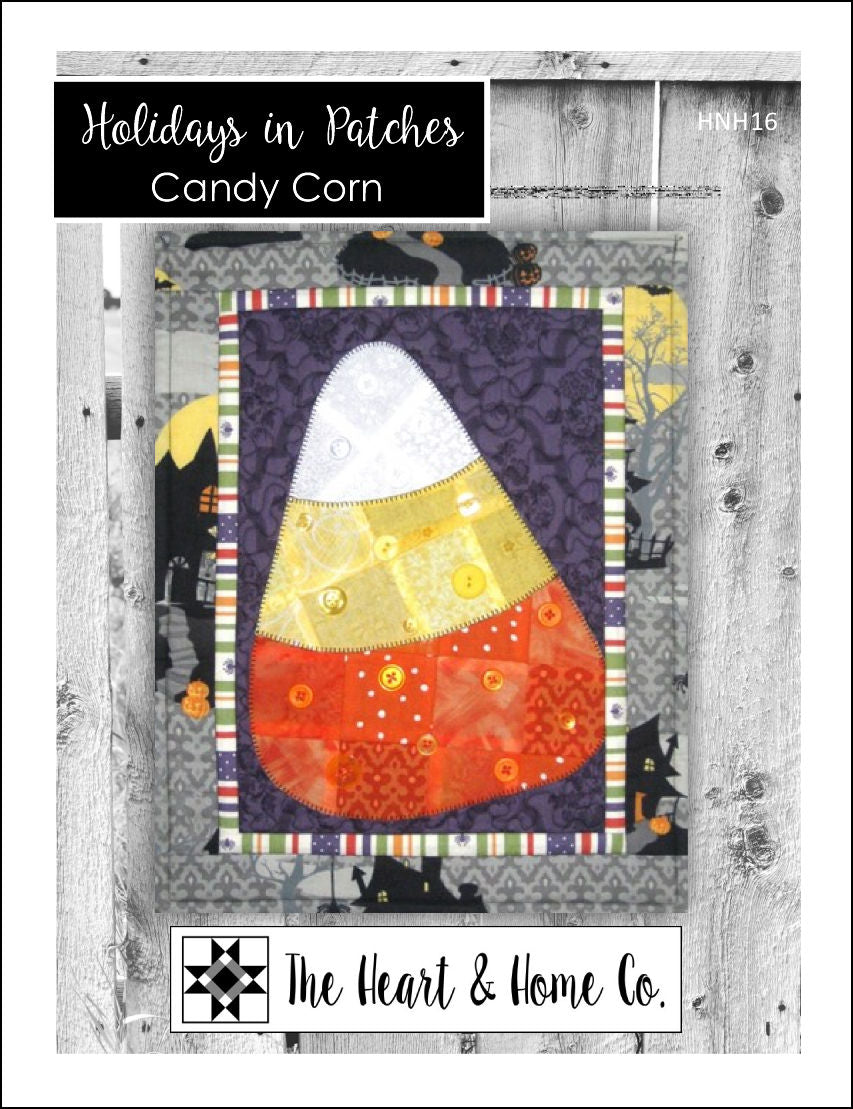 HNH16 Holidays In Patches Candy Corn Paper Pattern