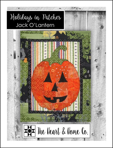 HNH13 Holidays In Patches Jack O'Lantern Paper Pattern