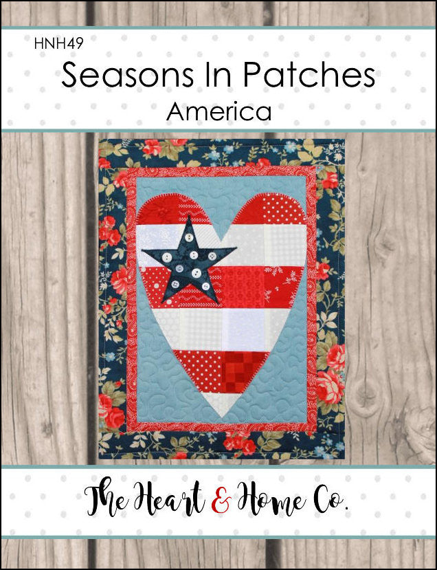 HNH49 Seasons in Patches America PDF Pattern